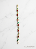 Zaari Jewels Floral Tulip Vine Bracelet