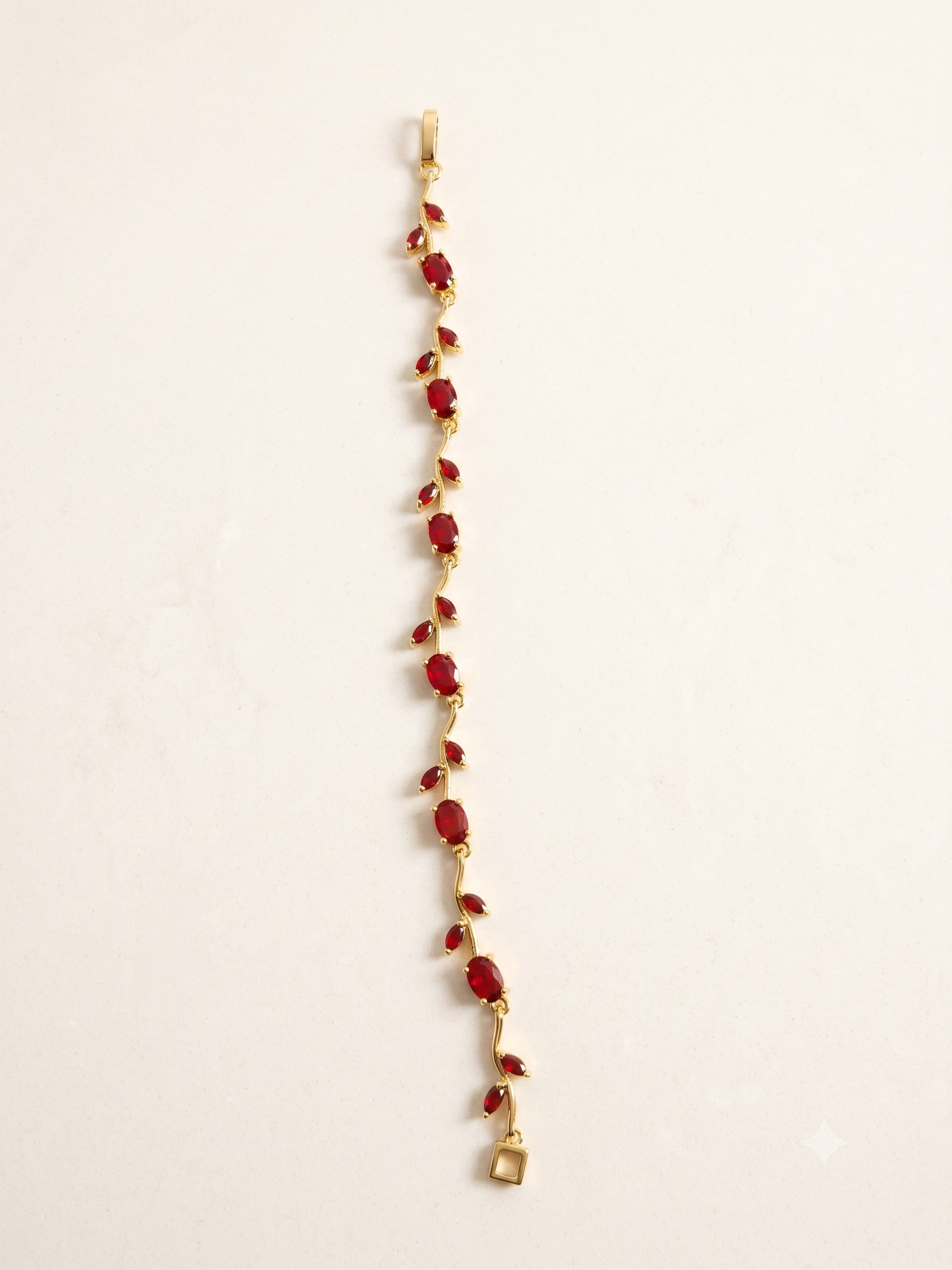 Zaari Jewels Floral Tulip Vine Bracelet