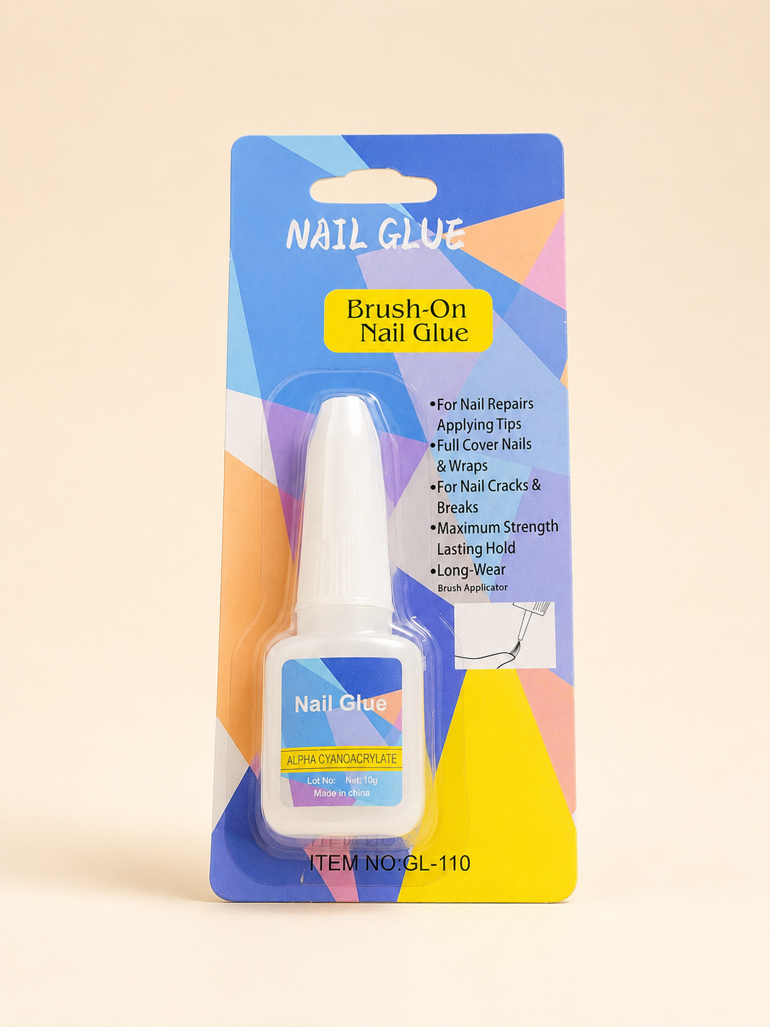 Professional Brush-On Nail Glue Maximum Strength 10g