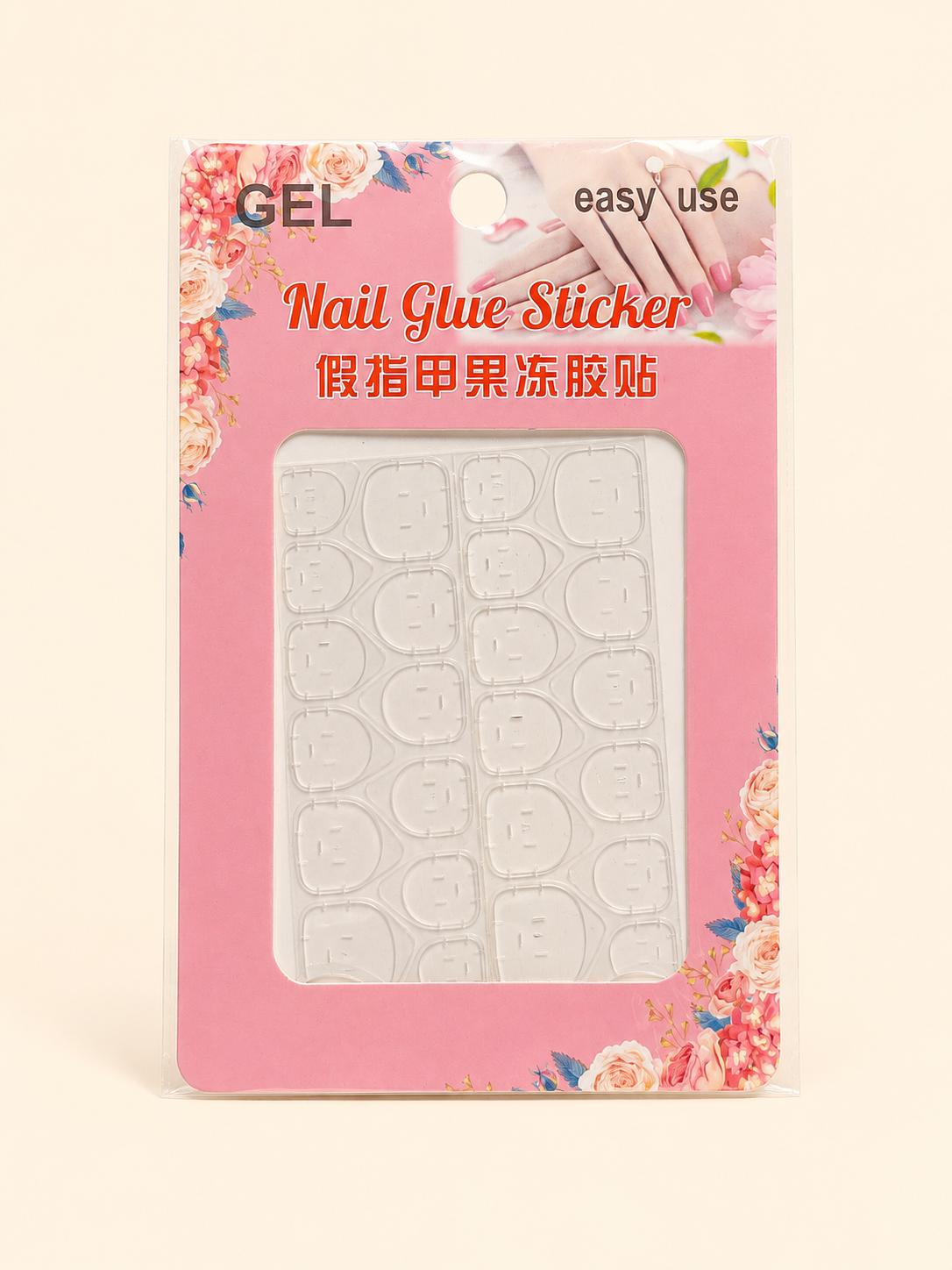 Premium Clear Gel Nail Adhesive Tabs for Press-On Nails