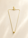 Elegant Gold-Toned Puffed Heart Pendant Necklace