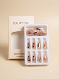 Elegant Tweed Press-On Nail Set