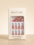 Elegant Tweed Press-On Nail Set
