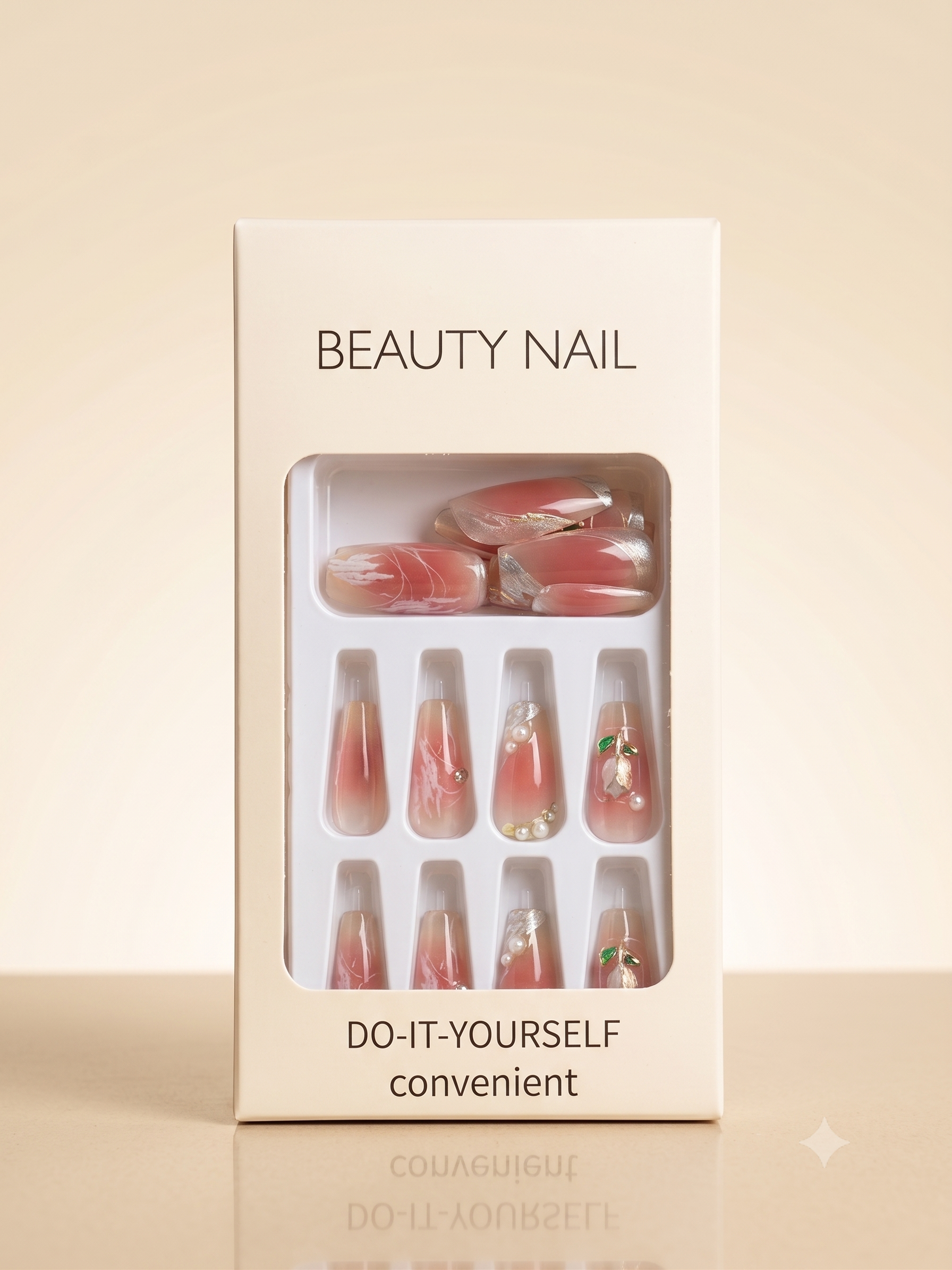 Elegant Tweed Press-On Nail Set