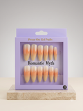 Romantic Myth Almond Nude & Black Polka Dot Press-On Nails