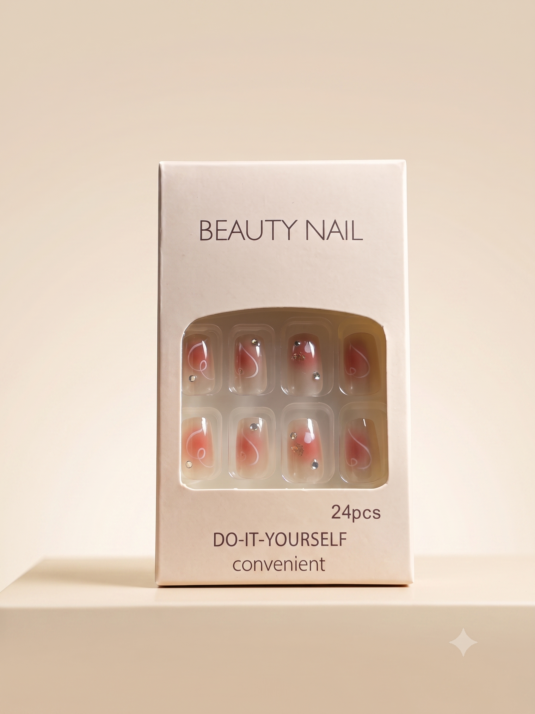 Elegant Tweed Press-On Nail Set