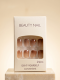 Elegant Tweed Press-On Nail Set
