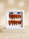 Romantic Myth Velvet Red Cat Eye Almond Press-On Nails