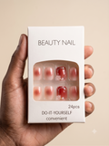 Elegant Tweed Press-On Nail Set